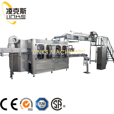 Full Automatic Beverage Liquid Pure Mineral Drinking Soda Water Bottle Blowing Washing Rinsing Filling Bottling Bottled Sealing Labeling Packing Machine