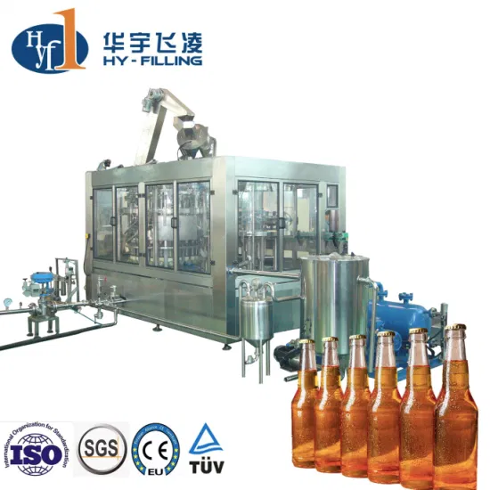 Factory Direct Supply Automatic Glass Bottle Beer Beverage Drinks Washing Rinsing Filling and Capping Production Line Machine